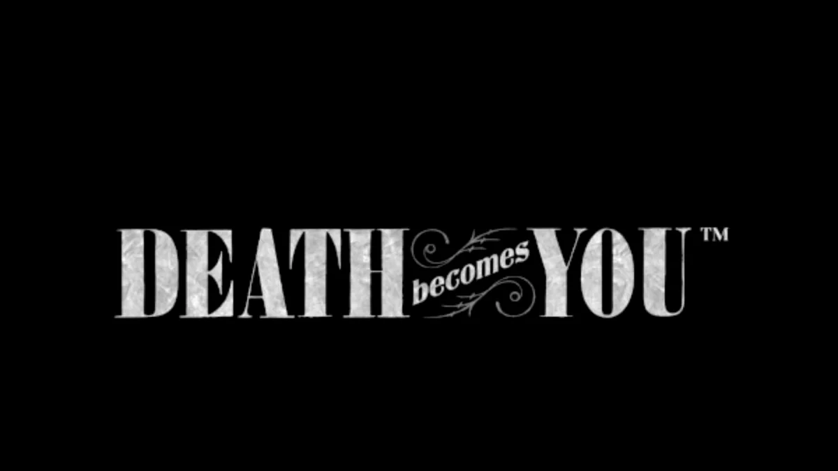 Tampilan visual slot Death Becomes You dengan estetika gothic dan noir